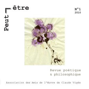 Couverture de Peut-être n° 1, 2010